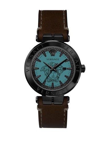 Versace Herren Armbanduhr Aion 44 mm Datumsfenster Armband Edelstahl VE2G00121
